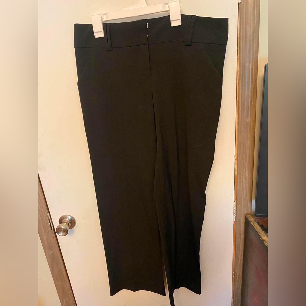 Sequin Hearts Black Wide-Leg Dress Pants